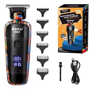 ￼Máquina De Cabelo Barba Kemei MAX-5090 Para Homens Profissional Máquina De Corte Barbeador Elétrico