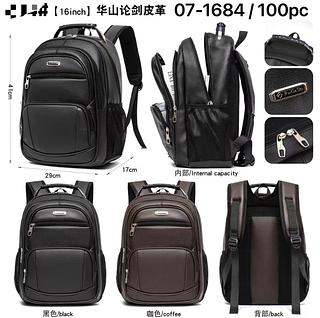 ￼Bolsa Mochila de Couro Universitária Unissex Feminina Masculina