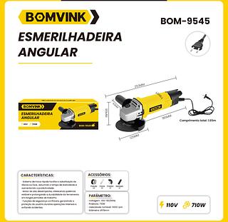 Esmerilhadeira Angular Lixadeira 710w 11000rpm 115mm 110v