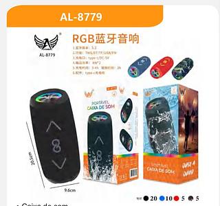 Caixa Caixinha De Som Tws Bluetooth Usb À Prova D'água Nov 50w RGB