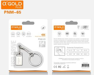 NOVA Mini Pendrive original Chaveiro Metal Usb 64G—AGOLD