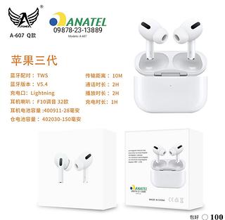 Pro3 Fone De Ouvido Bluetooth Pro Tws 3 Air Premium Sem Fio Cor Branco
