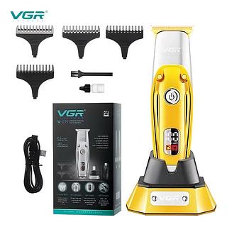 Maquina De Acabamento Sem Fio Base Dourada Bivolt Vgr V277