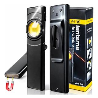Lanterna Edc Led Cob Recarregável Magnética Corpo Metal—BMAX