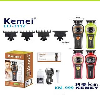 ￼Máquina De Cabelo Barba Kemei Para Homens Profissional Máquina De Corte Barbeador Elétrico