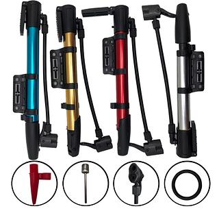 Bomba De Ar Manual Para Enche Bola Pneu Bicicleta Carro Moto