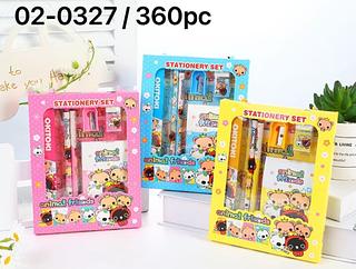 kit escolar infantil 6 Peças - menina e menino astronauta Material escolar