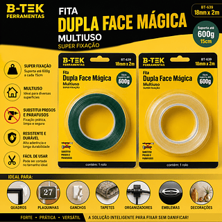Fita Magica Super Forte Dupla Face 2M