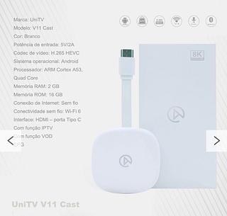 V11 8K—Aparelho Uni tv-v10/v11 - Pronta Entrega - Modelo 2025