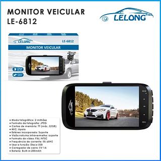 Filmadora Monitor Veicular Câmera Full Hd Lelong Le-6812