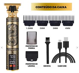Máquina De Cortar Cabelo Barba Masculina Acabamento Digital（caxia100pc✖️21=2100reais）