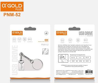 NOVA Mini Pendrive original Chaveiro Metal Usb 16G—AGOLD