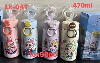 Copo LABUBU CRIANCA Térmico Grande Capacidade 470ml Inox Série Nezha com Canudo