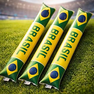 Balão Bastão Brasil Bate Bate Torcedor Futebol Copa Mundo Festa Torcida