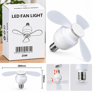 Ventilador de FAN com 3 Pás Branco 25W