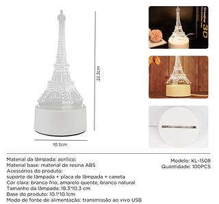 LÂMPADA DE MESA CORAÇÃO ，3D sensível ao toque