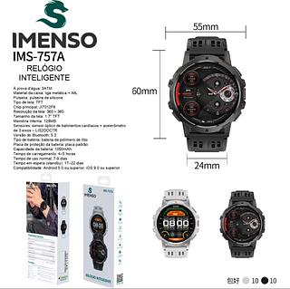 Relógio inteligente esportivo, bateria de longa duração, 7-9 dias, 3ATM, à prova d'água, Bluetooth, chamada, frequência —Imeson original