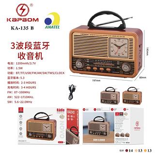 Radio Retrô Vintage Fm Am Sd Usb Antigo Bivolt bluetooth
