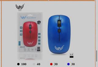 ￼Mouse Sem Fio Optico Slim + Adaptador Wirelless 2.4ghz （usb da tanba trasz）