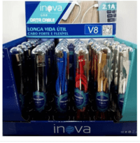 Cabos Dados Carga Inova Usb V8 Reforçado Atacado