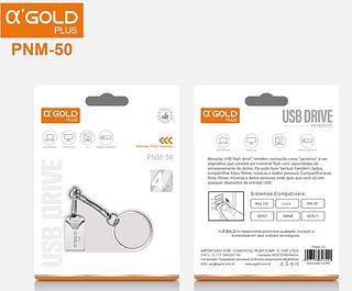 NOVA Mini Pendrive original Chaveiro Metal Usb 4G—AGOLD