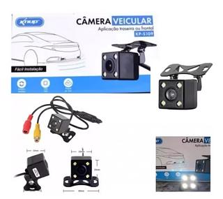Câmera de Ré para Carro Universal 4LEDs Alta Definição Visão Noturna