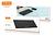 ￼Teclado Bluetooth Touchpad Slim Membrana S/ Fio Imantado Usb
