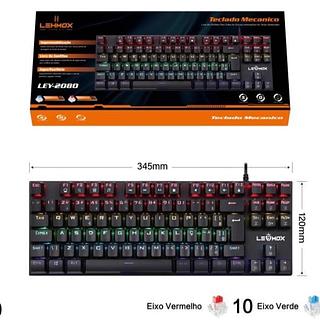 ￼Teclado Mecânico Blue Switch Rgb Usb Pc Ps4 Xbox