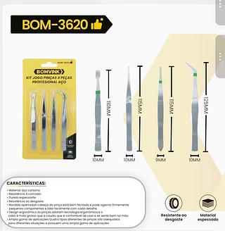 ￼Jogo de pinças para aeromodelismo com 4 peças - BOM-3620 Bomvink